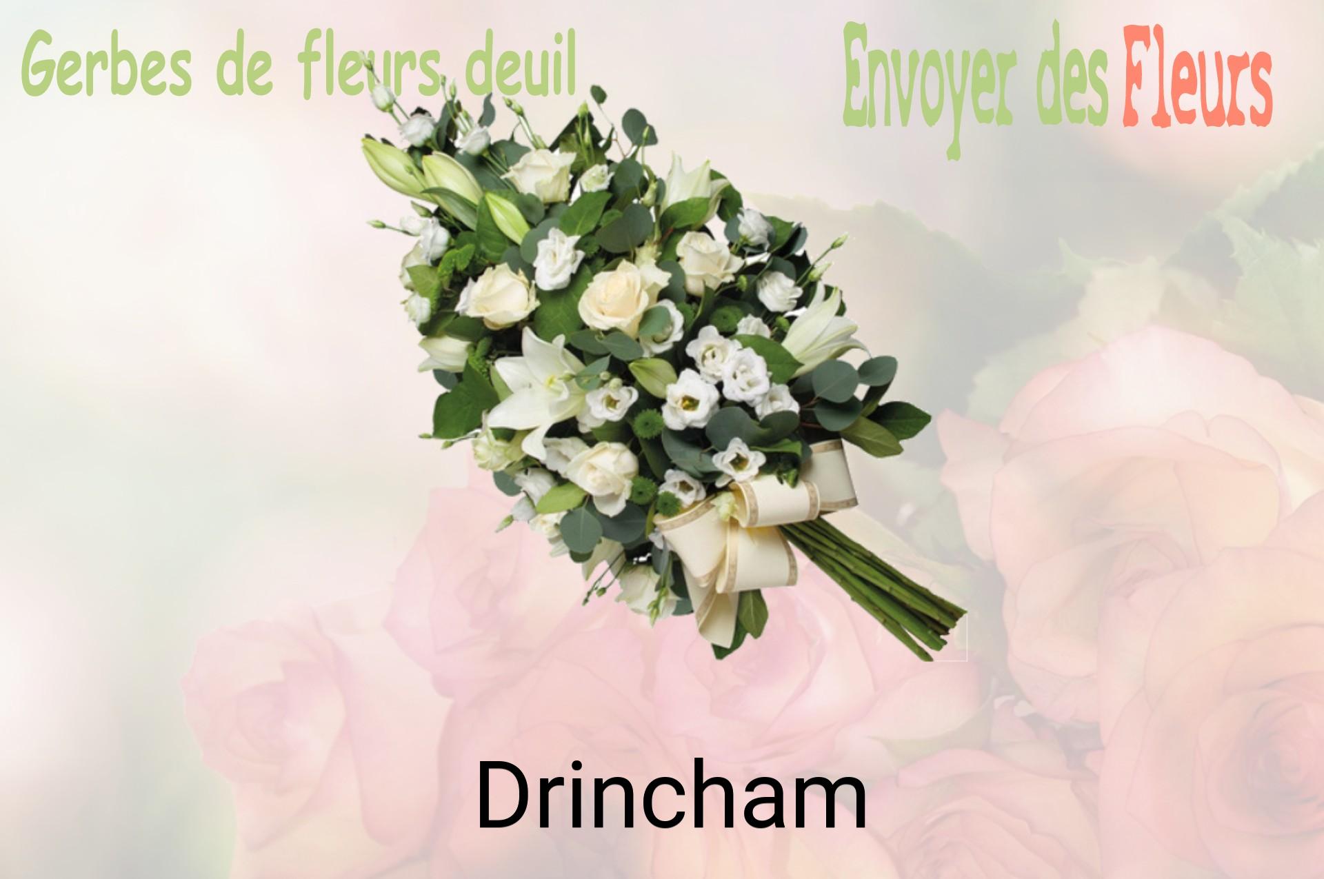 Gerbe de fleurs de deuil livrée à Drincham
